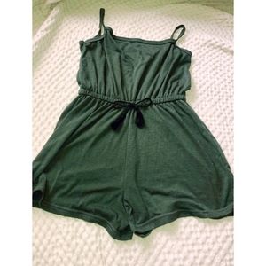 Olive green romper